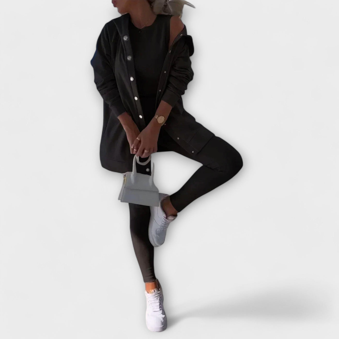 Ella - Three-Piece Set with Hooded Cardigan and Sweatshirt