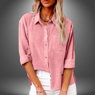 Evelia™ | Premium Linen Blouse