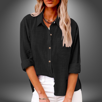 Evelia™ | Premium Linen Blouse