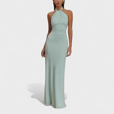 Isla | Sleek Halter Maxi Dress