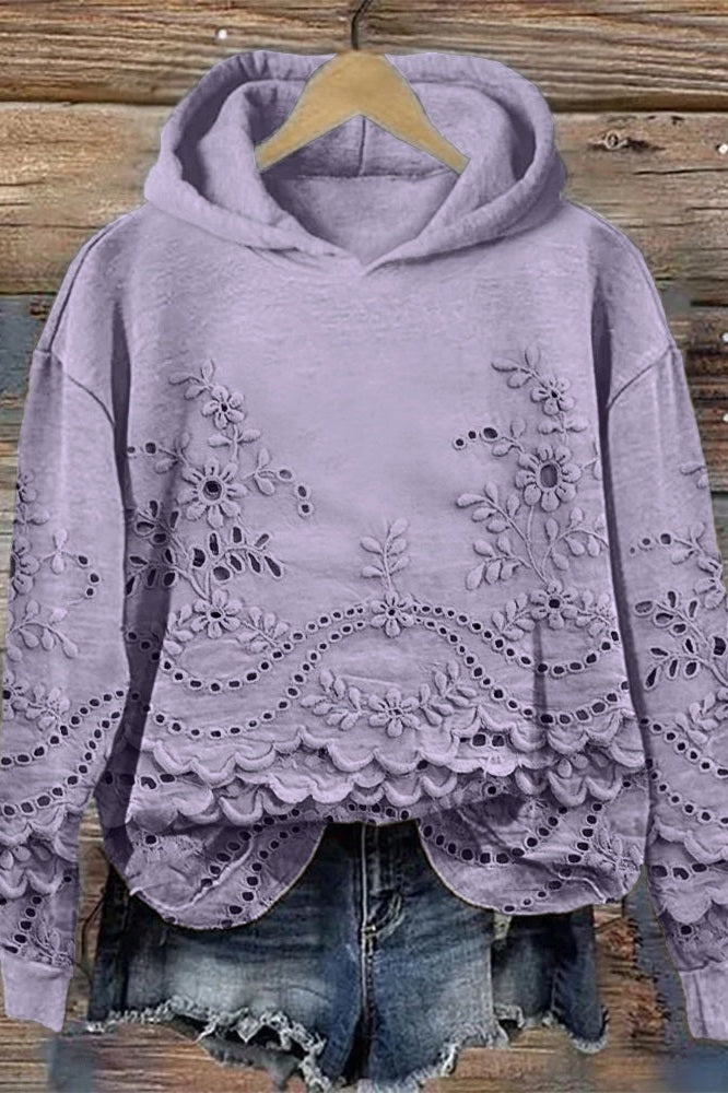 Lace Hoodie in Prato