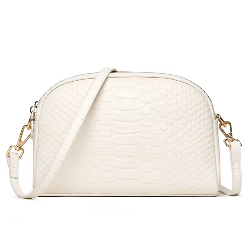 Isabella | Mini Crossbody Bag in Faux Leather with Crocodile Look
