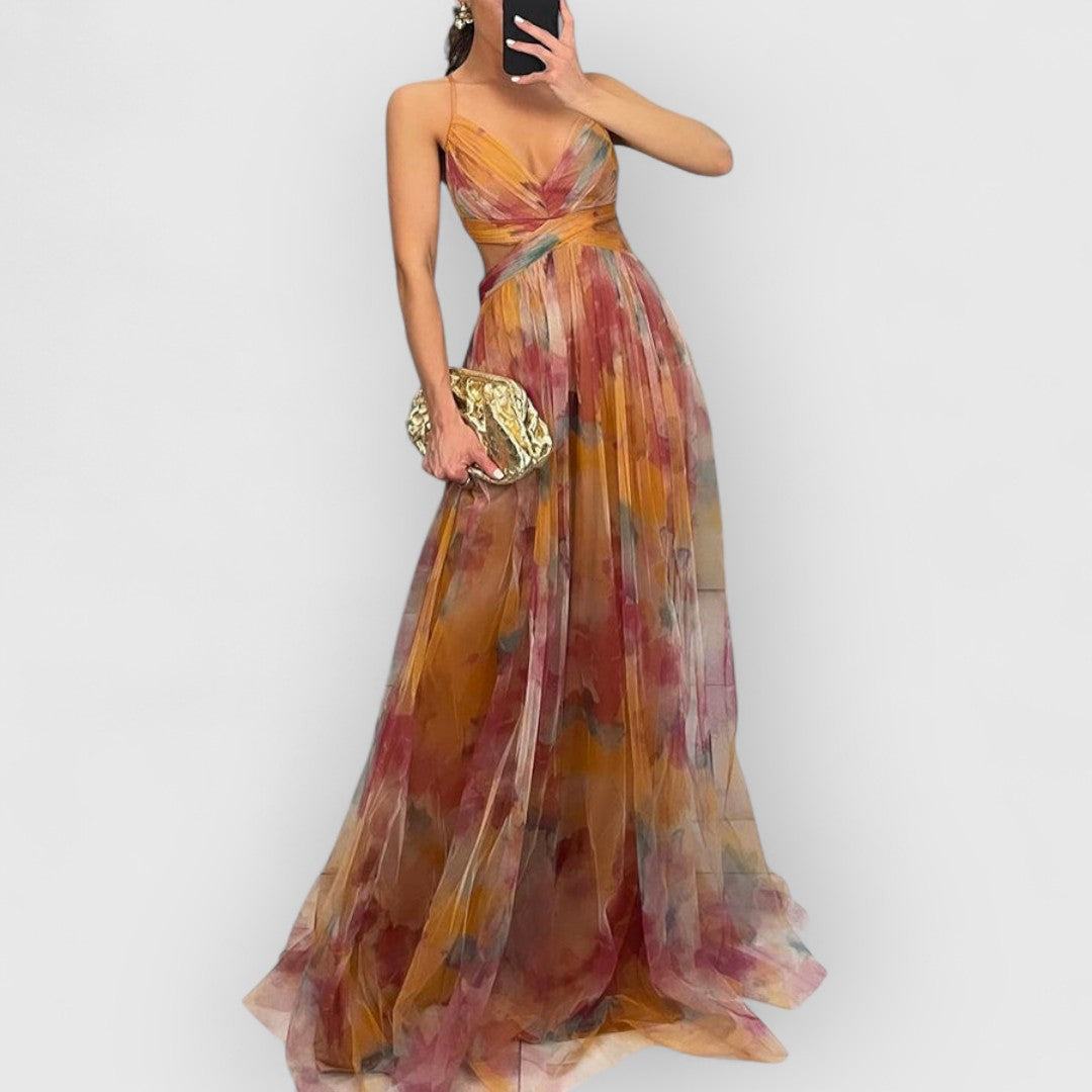 Vada | Maxi dress with floral print