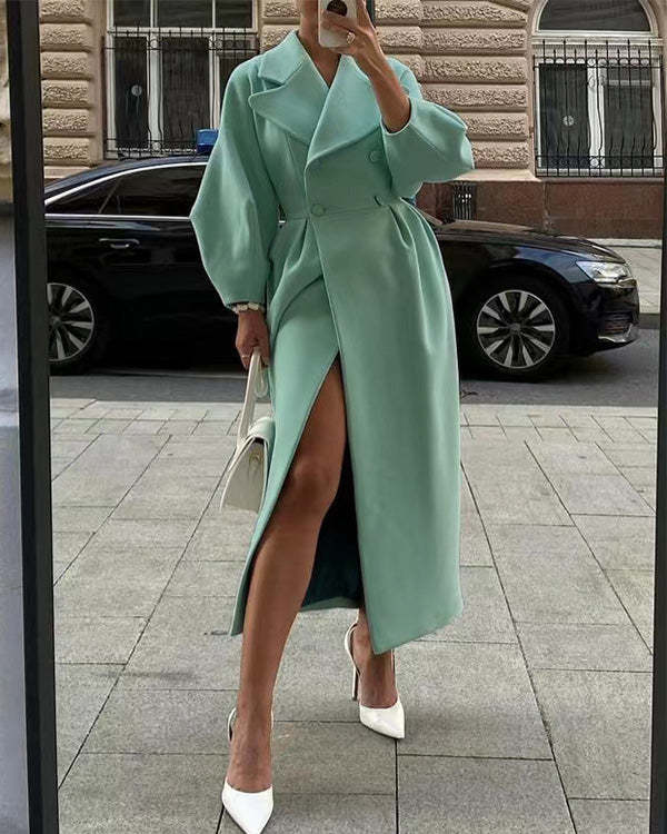 Avencea Vintage Jacket with Lantern Sleeves and Lapels