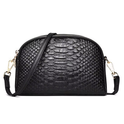 Isabella | Mini Crossbody Bag in Faux Leather with Crocodile Look