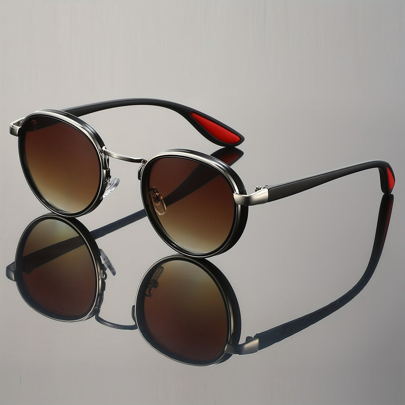 Giuseppe Taviani Retro Sport Round Sunglasses