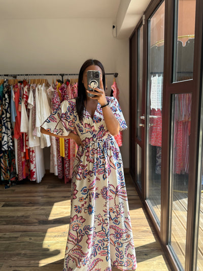 Xia™ - FLOWY LONG DRESS WITH ELEGANT SILHOUETTE