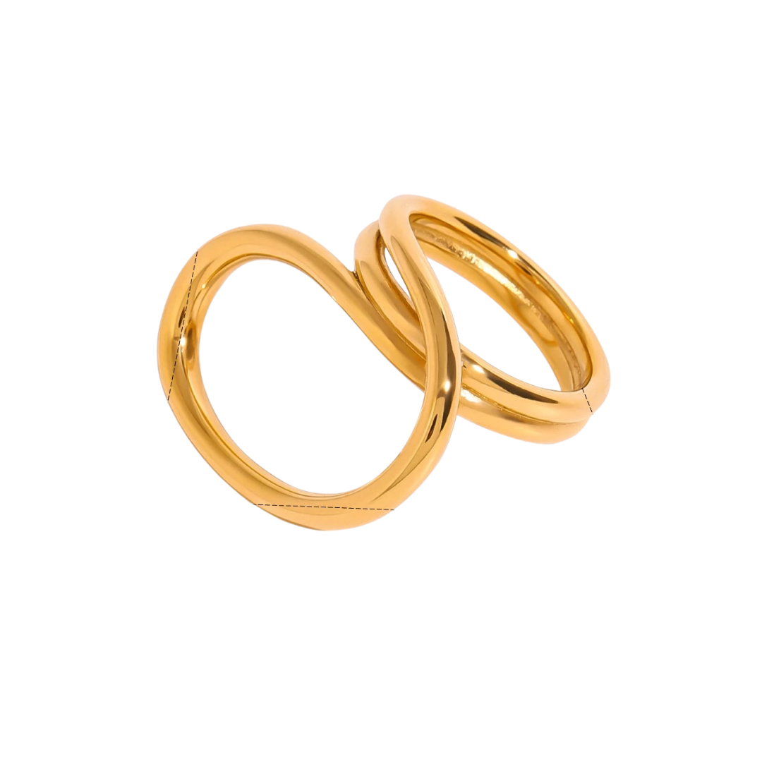 Gold Spiral Wrap Ring