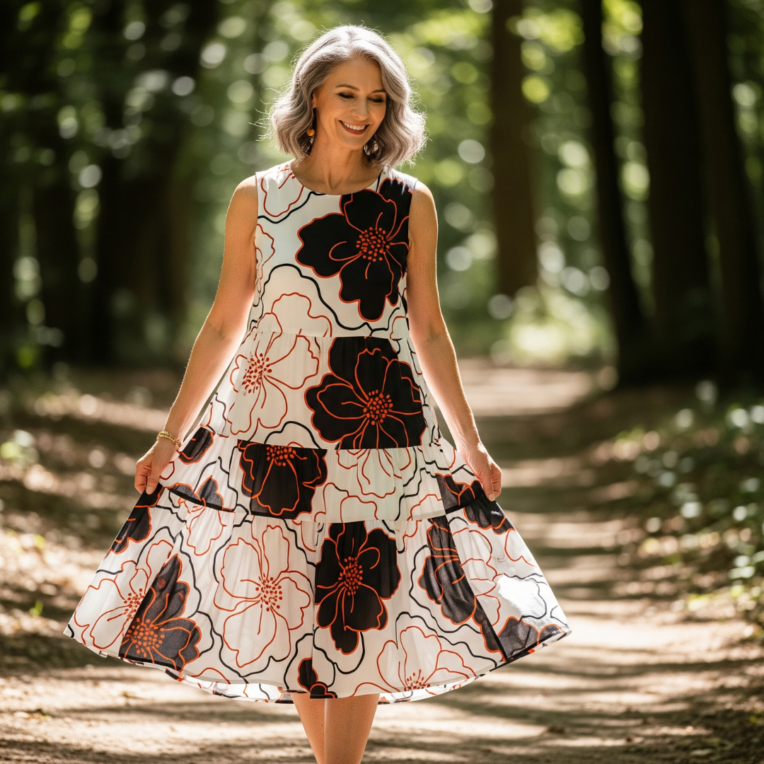 Elaine™ | Sleeveless Day Dress