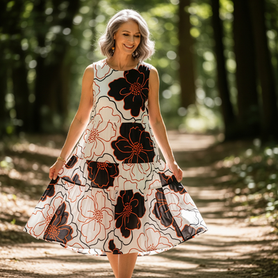 Elaine™ | Sleeveless Day Dress