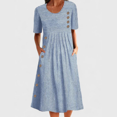 Wanda™ Striped Midi Dress