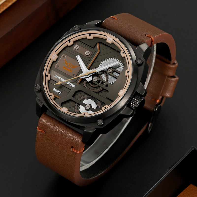 Harry Melbourne® - Quartz Leather Men's Watch