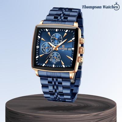 Troy | Men's Rectangular Luxury Quartz Wristwatch