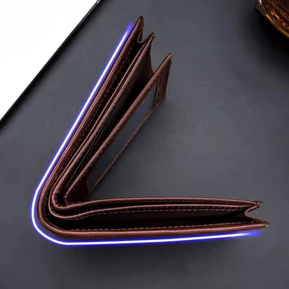 BULLCAPTAIN Men’s Genuine Leather Wallet – RFID Blocking Business Card Holder Bifold Purse