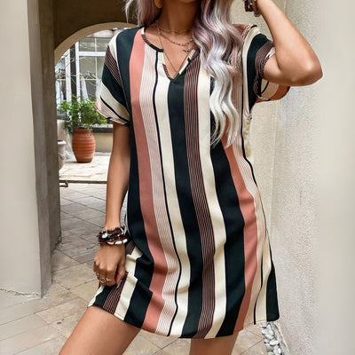 Sunset Blvd Striped Dress