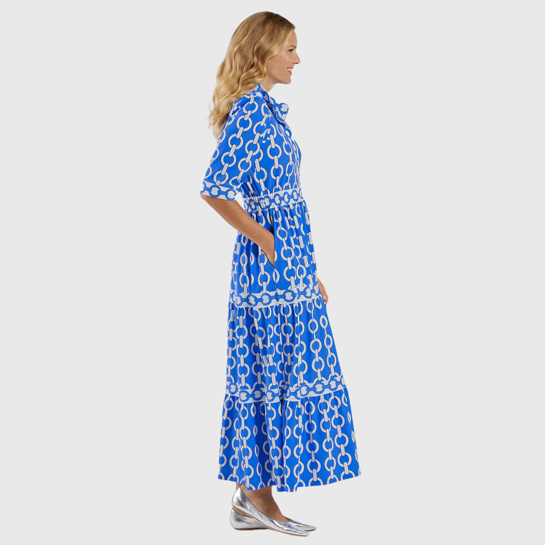 Carlotta | Mediterranean Patterned Dress