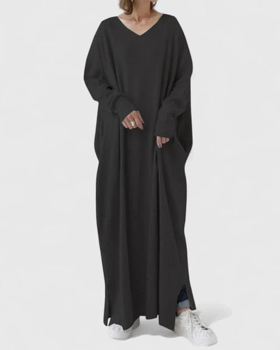 Olivyra | Comfortable V-Neck Dress