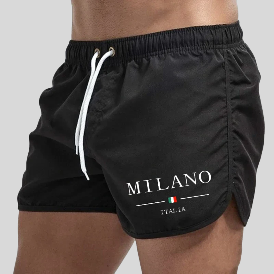 Milano - Short swim trunks with Italian character