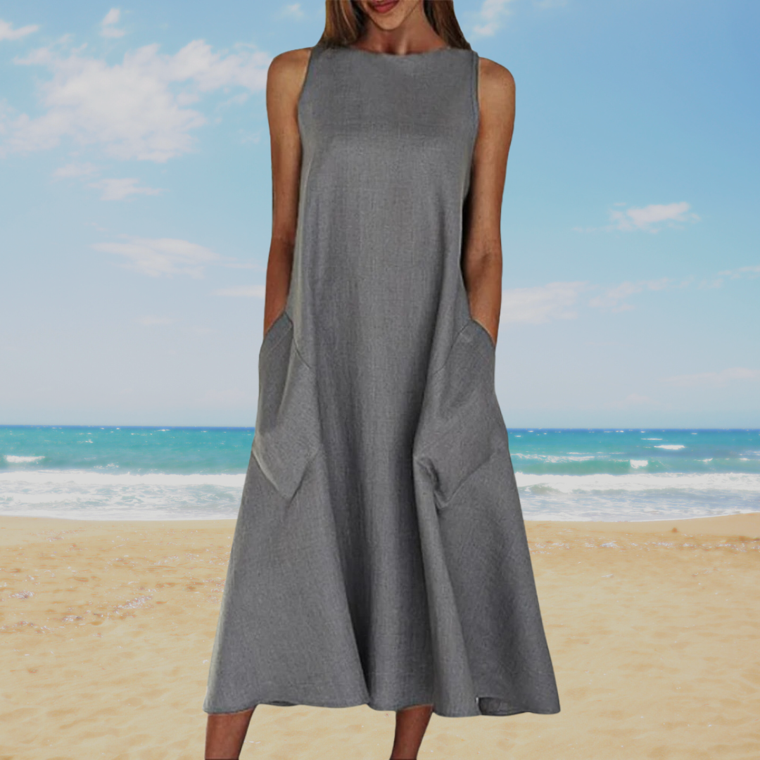 Iris | Simple Solid Summer Dress