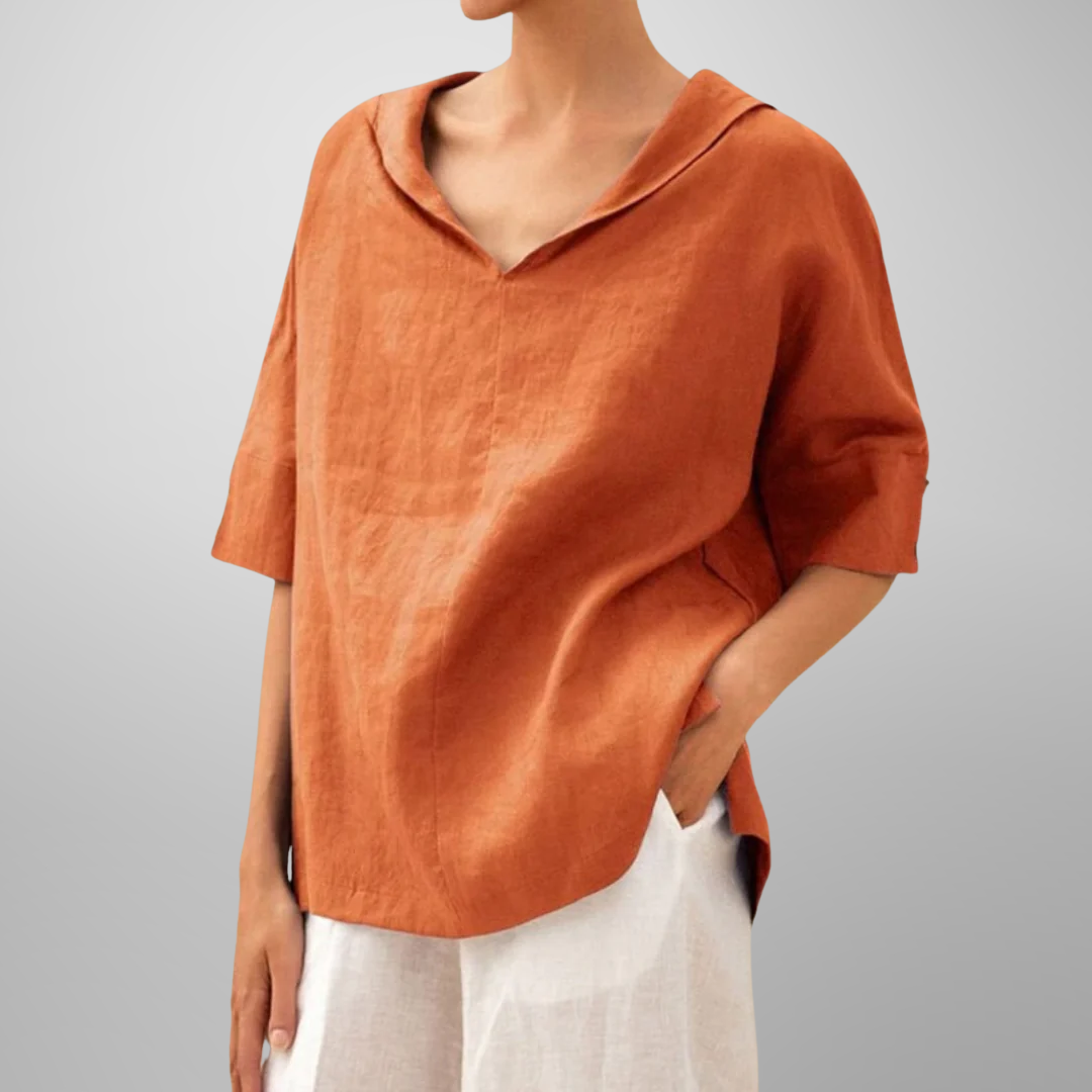 Mia™ | Cotton Loose-Fitting Blouse