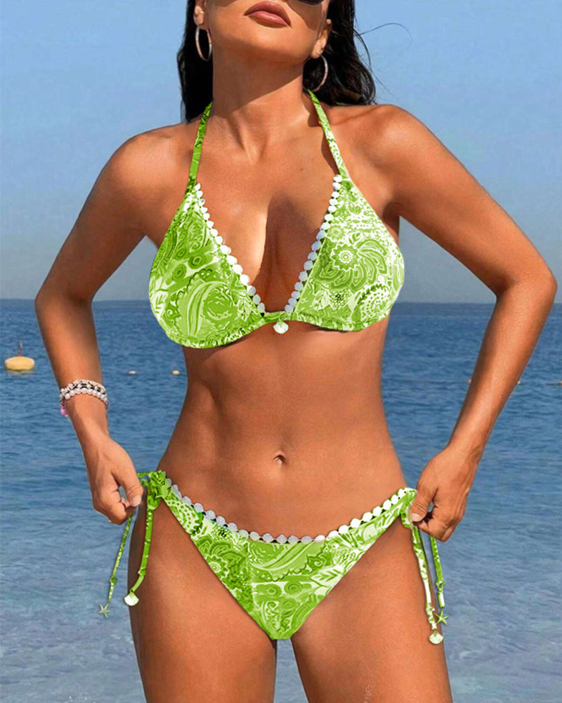 Valerie - Vibrant Lace Neck-Tie Bikini