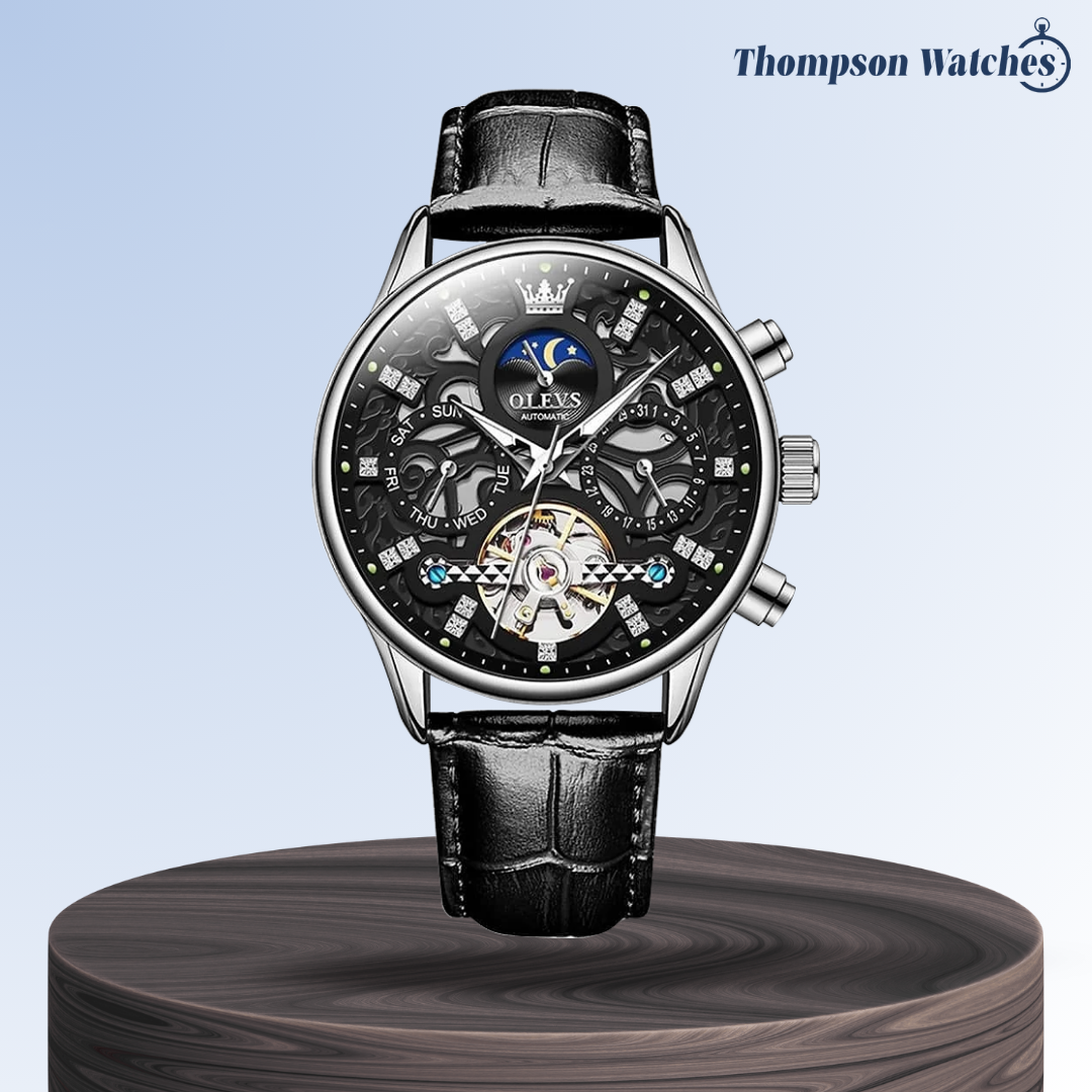 Emmett | Automatic Mechanical Watch with Leather Strap