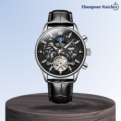 Emmett | Automatic Mechanical Watch with Leather Strap