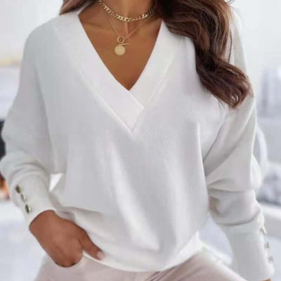 Avencea - Comfortable V-Neck Winter Sweater
