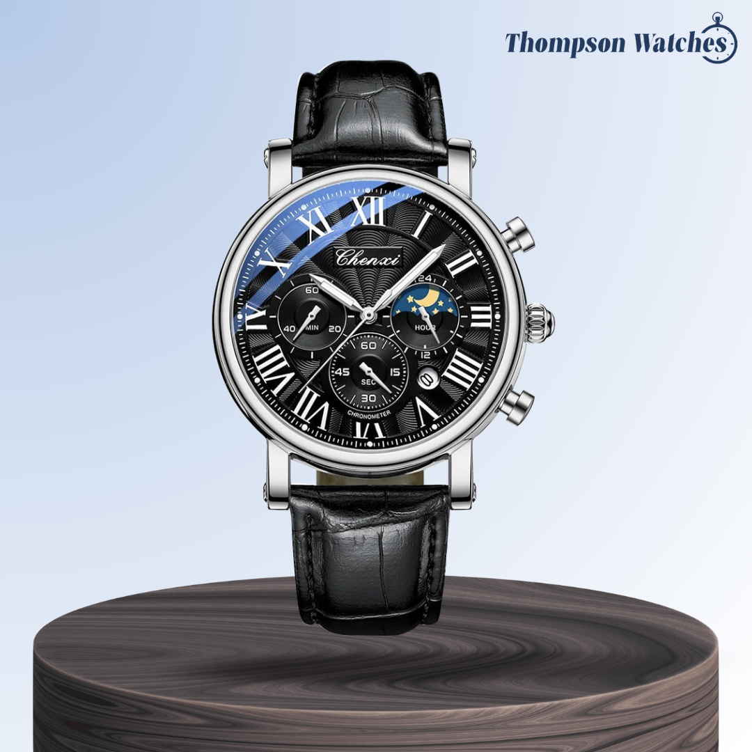 Gregory | Chrono Lunar Leather Watch