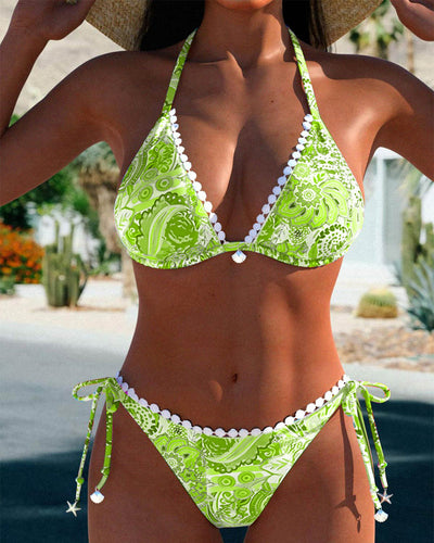 Valerie - Vibrant Lace Neck-Tie Bikini