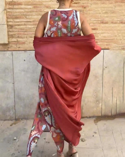 Valencia - Conjunto Elegante com Vestido e Cardigã Fluido