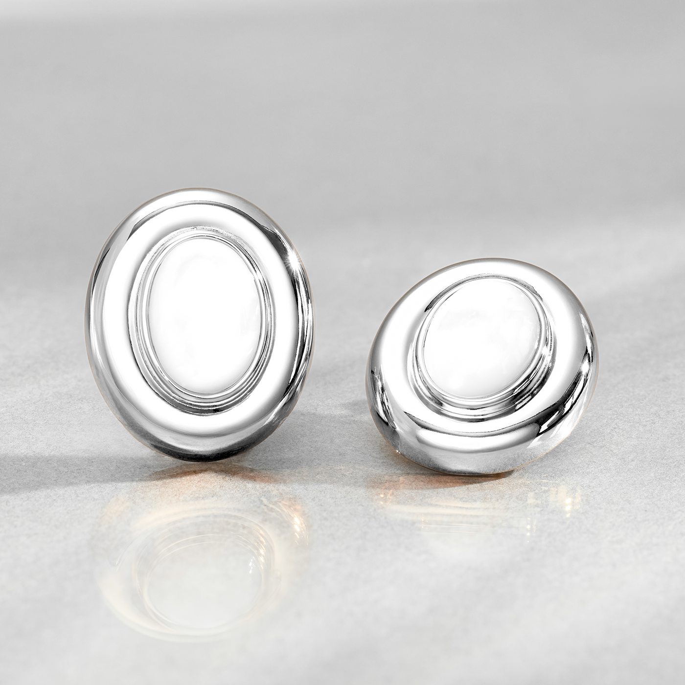 Giselle Pearl Earrings | White Gold 14k