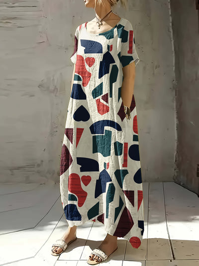 Renee | Modern Abstract Maxi Dress
