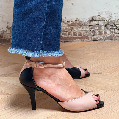 Lara | Mid-Heel Ankle Strap Heels