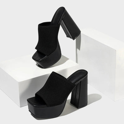 Neon Muse Knit Platform Heel
