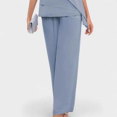 EVELYN | ELEGANT DRAPE PANT SET