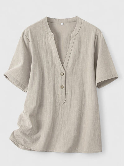 Selena | Elegant V-Neck Blouse
