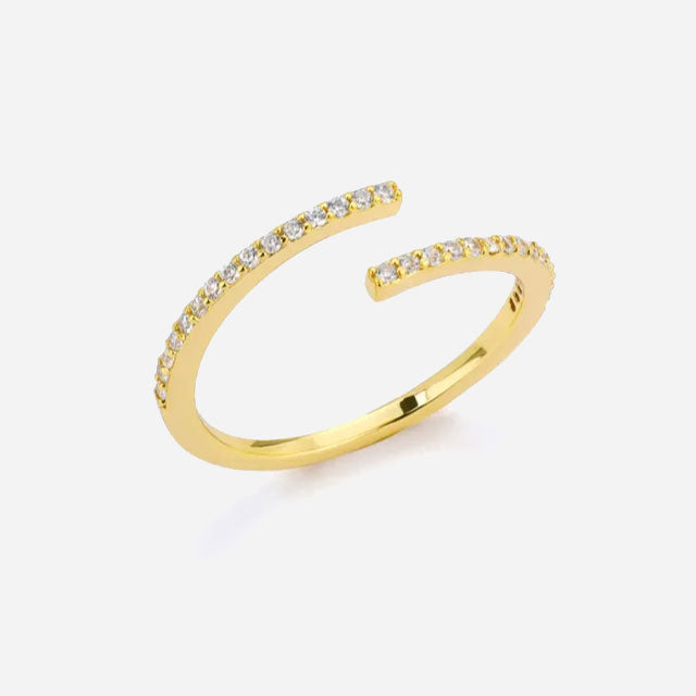 Eliandrea | Classic Zirconia Ring 18K Gold