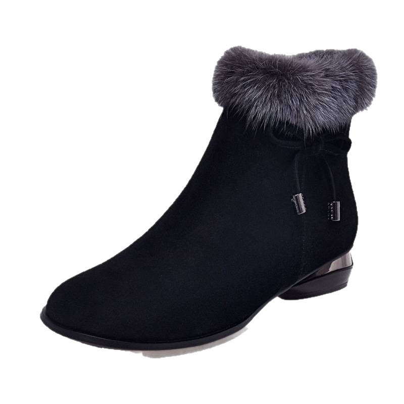 Lumi™ | Soft Leather Ankle Boots with Mid Heel for Autumn and Winter