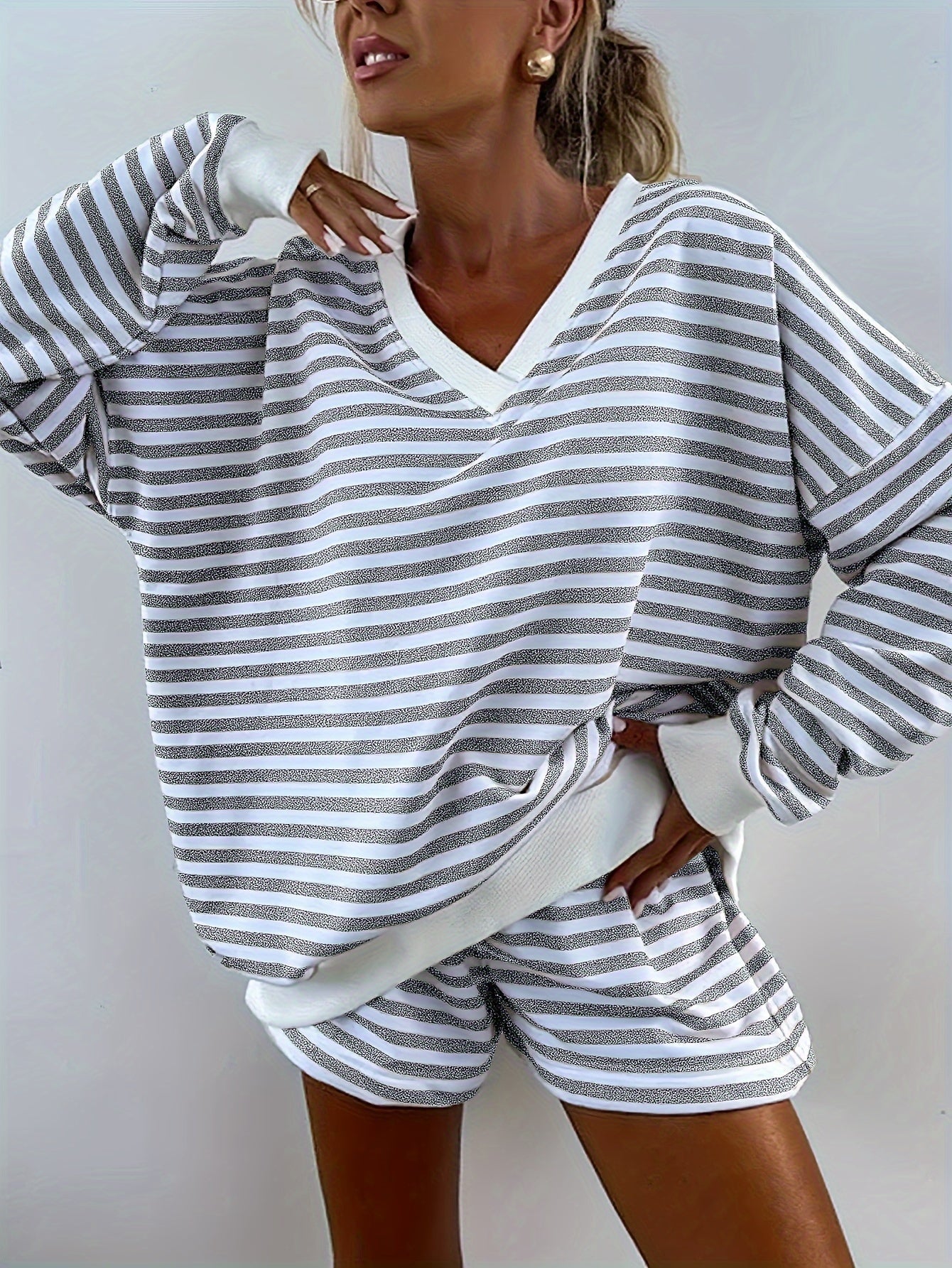 Brooklyn™ – Casual Striped Lounge Set
