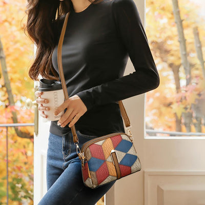 Luna | Mini Crossbody Bag in Patchwork Design