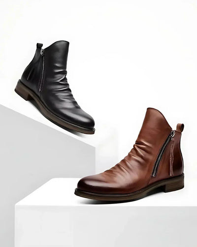 Leonardo - Side Zip Ankle Boots