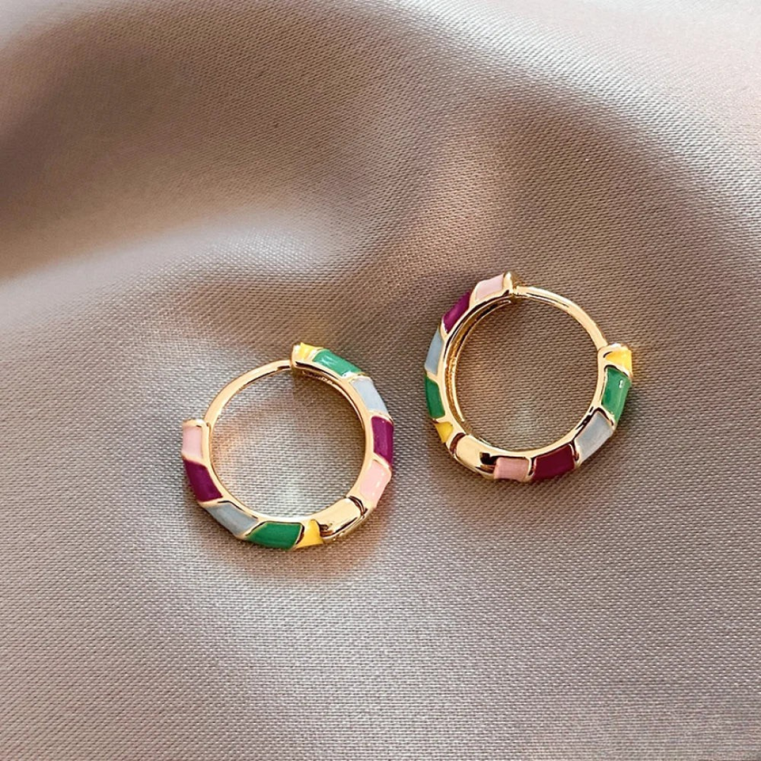 Sancta - Classy multi colored earrings