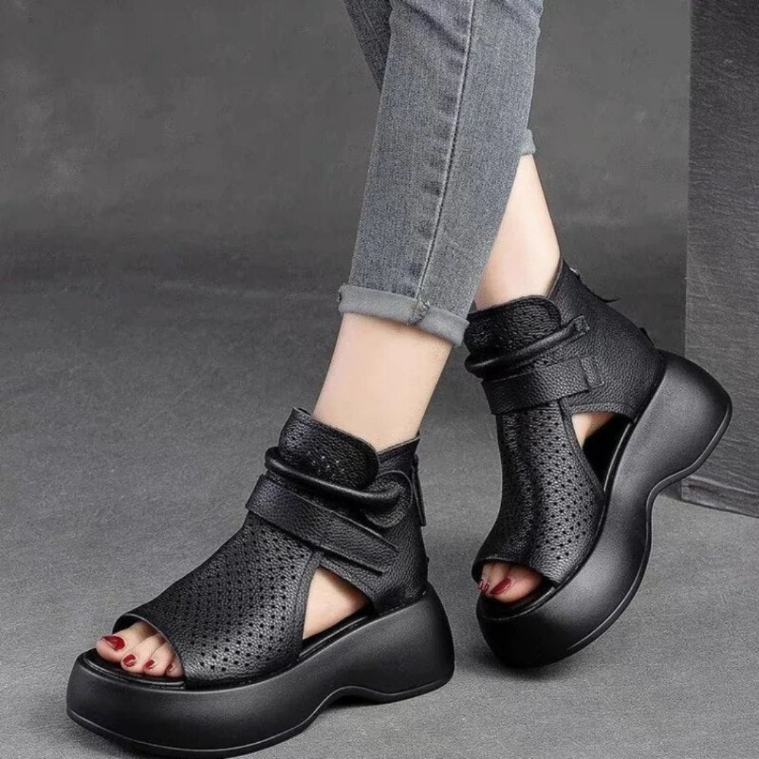 Federica ~ Timeless Leather Orthopedic Sandals