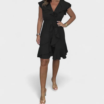 MILA | RUFFLE WRAP DRESS