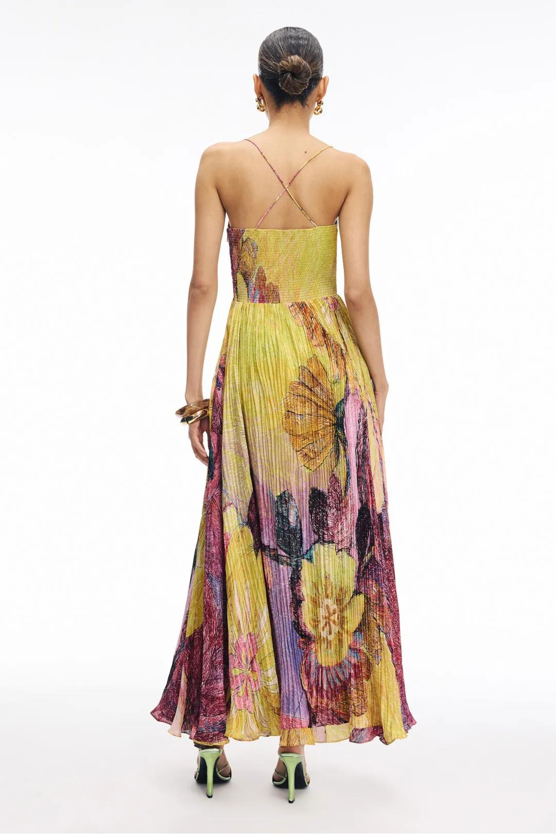 Kiara™ - MULTICOLORED IKAT PRINT MAXI DRESS