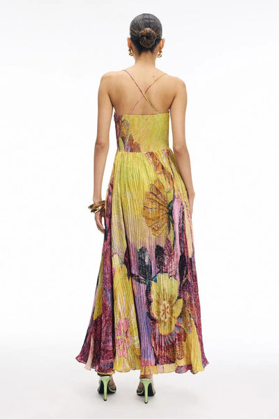 Kiara™ - MULTICOLORED IKAT PRINT MAXI DRESS