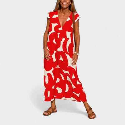 NAOMI | MODERN PRINT MAXI DRESS