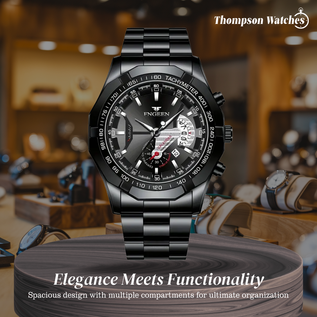 Scott | Men's Large Dial Creative Calendar Wristwatch | 44mm