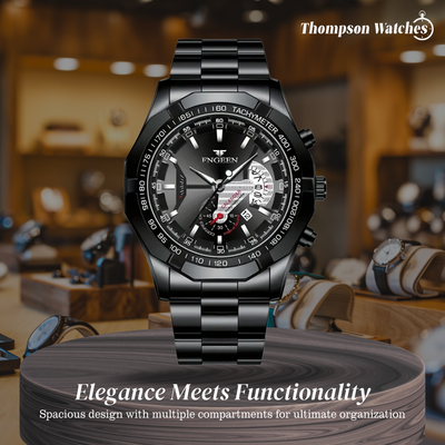 Scott | Men's Large Dial Creative Calendar Wristwatch | 44mm